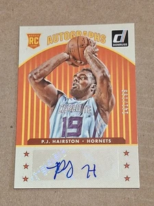 Tarjeta de novato PJ Hairston Donruss 2014 autografiada automática radiocontrol/199 Hornets #27 sin circular - Imagen 1 de 2