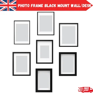 IKEA RÖDALM Photo Frame Black Home Décor Wall Art & Desk Stand Picture Frame New - Picture 1 of 15
