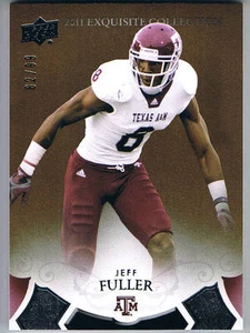 JEFF FULLER 2011 UD EXQUISITA TARJETA BASE DE NOVATO # 62/99 TEXAS A&M DELFINES - Imagen 1 de 1
