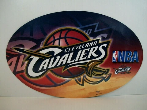 Vintage Cleveland Cavaliers ~ NBA Basketball ~ Large Magnet ~ 14" x 9" ~WinCraft Cover