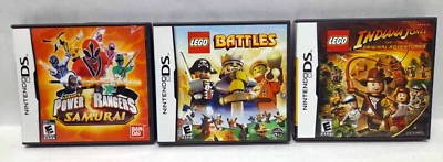 Power Rangers Samurai, Lego Indiana Jones, Lego Battles - 3 Game Nintendo DS Lot - Image 1 of 4