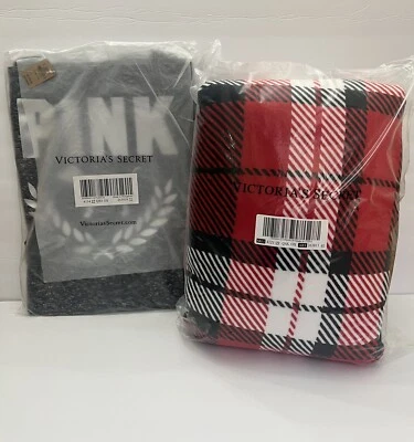 Victoria’s Secret Cobertor Sherpa Rosa 50”x 60” & Bolsa Tote Weekender 2021  - Imagem 1 de 4