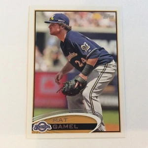 Topps #472 Mat Gamel Milwaukee Brewers 2012 - Imagen 1 de 2