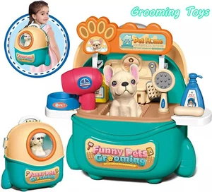 16Pcs Pretend Vet Grooming Toys Pet Dog Care Play Set Doctor Kit for Kids Gifts - Picture 1 of 9