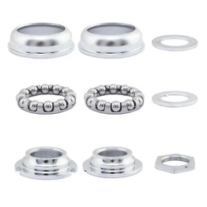 SUNLITE 1 PIECE 28tpi SILVER 68mm BOTTOM BRACKET CUP SET w/ bearings 22341 NEW - Picture 1 of 1