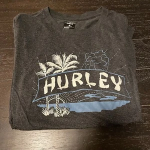 Camiseta Para Hombre L Hurley Surf Co. Island Palm Carbón Informal Verano Surf - Imagen 1 de 6