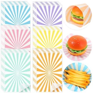 120PC Pastel Wax Paper Sheets for Basket Liners Sandwich Wrapping Kitchen Use - Picture 1 of 7
