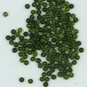 V5 3 *** 50 böhmische Glasperlen 5 mm OLIVGRÜN durchscheinend, Mix 2 Töne - Bild 1 von 1
