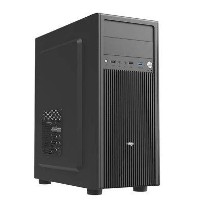 PC Gehäuse Computer Case Büro Midi Tower ITX M-ATX USB 3.0 Schwarz Darkflash - Bild 1 von 4
