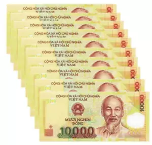 10PCS Vietnam 10000 Dong polymer UNC - Picture 1 of 1