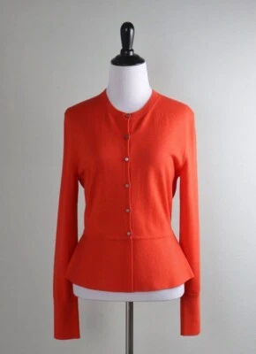 Hugo Boss Merino Superfine Mujer Cárdigan Talla Mediana Rojo  Foto 1 de 3