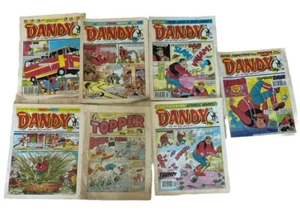 6 The Dandy comics+1 The Topper-1987-1990 - Picture 1 of 2