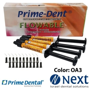 Prime dent visible light cure flow flowable composite Opaque A3 USA - Picture 1 of 3