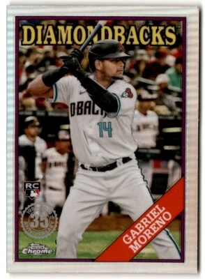 2023 Topps Chrome '88 Gabriel Moreno Rookie #88BC-11 Arizona Diamondbacks - Image 1 of 2