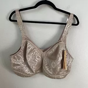 Wingslove Womens 42DD Full Coverage Bra Minimizer Wireless Comfort Straps No Pad - Picture 1 of 9