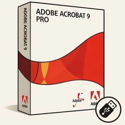 Adobe Acrobat 9 Pro Vollversion • Windows • Retail Lizenz • auf USB-Stick - Bild 1 von 3