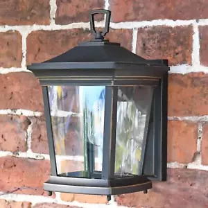 Standard Antique Bronze Aluminium Outdoor Wall Lantern - Picture 1 of 10