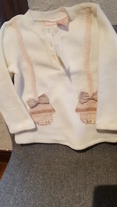 Savannah Baby Girl’s 24M Sweater Dress Long Sleeve White and have bottom listed - Picture 1 of 4