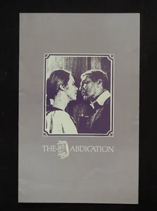 The Abdication Screening Program 1974 Peter Finch, Liv Ullmann, rare! - Picture 1 of 1