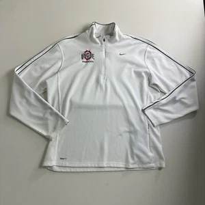 Nike Ohio State University Gymnastik Viertel-Reißverschluss Damengröße Large aktiv weiß - Bild 1 von 10
