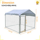 6.56FT Outdoor Pet Dog Run House Kennel Shade Cage Enclosure w/ Cover Playpen US