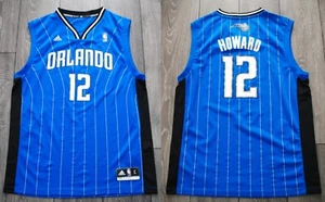 NBA ORLANDO MAGIC BASKETBALL SHIRT JERSEY ADIDAS #12 HOWARD SIZE MENS LARGE BLUE - Picture 1 of 9