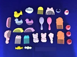 Vintage My Little Pony Lot Brushes Combs Barrettes Shoes - Picture 1 of 3