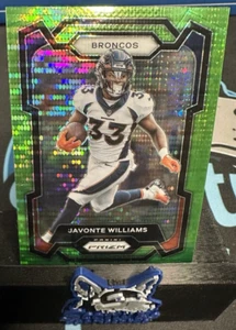 2023 Panini Prizm - Neon Green Pulsar Prizm - #86 Javonte Williams - Broncos - Picture 1 of 3