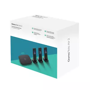 Ooma Telo Air 2 Home Phone Service w/ 3 HD Handsets – VoIP, WiFi, Free Calls - Picture 1 of 5