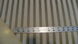 Gray Green Beige Stripe Upholstery Fabric Remnant  F882 - Picture 1 of 1