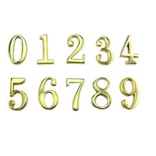  10 PCS Address Number Plaque Metal House Room Numbers for Doors