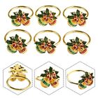 Exquisite Metal Napkin Rings for Banquets and Holiday Dinners Pack of 6