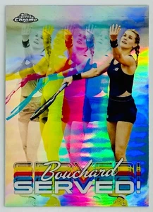 2024 Topps Chrome Genie Bouchard ¡SERVIDO! #SER-GB - Imagen 1 de 4
