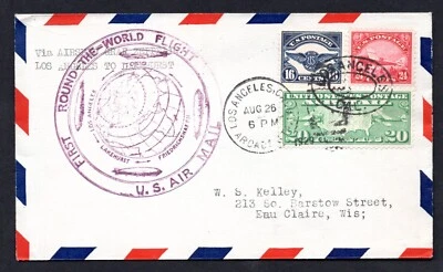 US 1929 ROUND-THE-WORLD ZEPPELIN FLIGHT LOS ANGELES TO LAKEHURST, N.J. - Image 1 of 2