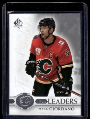 2020-21 SP Authentic True Leaders Mark Giordano Calgary Flames #TL-MG - Image 1 of 2