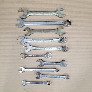 (10pc) Metric Wrench Lot Set Combination Box Household Workshop Assorted Sizes - Picture 1 of 16