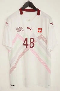 Men PUMA Swiss Switzerland 2020 Away Jersey Sascha #48 2XL XXL XOA302 - Picture 1 of 12