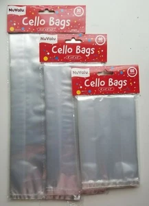 4"X6"X2",4"X9"X2",11,5"X5"X2"KLAR CELLO SÜSSIGKEITEN/LECKERLI FLACHE POLYPROPYLEN TÜTEN  - Bild 1 von 5