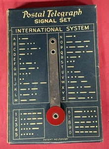 1937 TOM MIX POSTAL TELEGRAPH SIGNAL SET Ralston Cereal Premium cowboy western * - Imagen 1 de 4