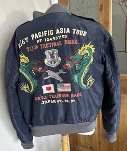 Polo Ralph Lauren Reversible Bomber Aviation Flight Jacket Pilot Size XL - Picture 1 of 22