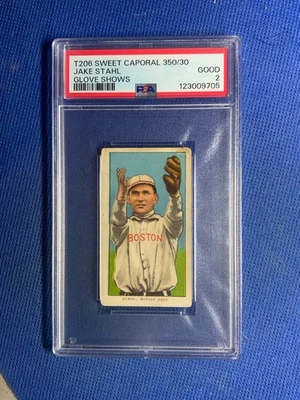 T206 Jake Stahl No Glove - PSA 2 - Sweet Caporal 350/30 - Boston - Foto 1 de 2
