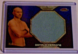 13 Topps Finest Azul Jumbo Alfombra de Lucha Reliquia Donald Cerrone/188 UFC 137 Rayado - Imagen 1 de 1