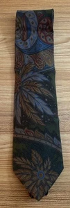 DANIEL LA FORET TIE ALL SILK MADE IN ITALY PRE-OWNED MULTICOLOR - Picture 1 of 3
