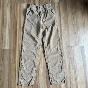 American Eagle Damenhose hoher Bund Cord Baggy Rüschen Cinch Taille Größe 2 - Bild 1 von 10