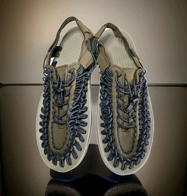 Сандалии KEEN зеленые Uneek темно-оливковая кожа размер 12 удобные! - Изображение 1 из 4