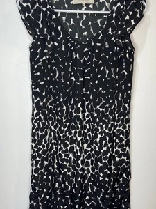 Gerard Darel Shift Dress. Knee Length - Size 36 - Black & White - Free Postage - Picture 1 of 9