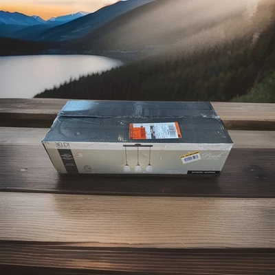 3222) Colgante Beldi Peak 3 Luces Blanco y Negro - Lámpara Colgante Isla Luz Foto 1 de 2