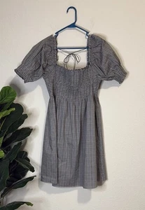 Hill House Athena Nap Dress Tai Check Large - Picture 1 of 5
