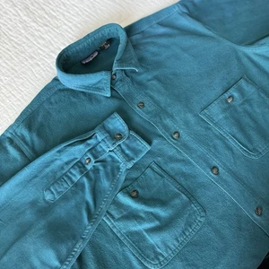VINTAGE Patagonia Button Down Long Sleeve Shirt 100% Cotton Men’s Large 90s - Picture 1 of 5