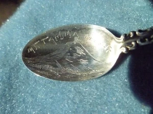 1890er Vintage MT TACOMA 14.444ft Sterlingsilber Souvenir Löffel - Bild 1 von 4